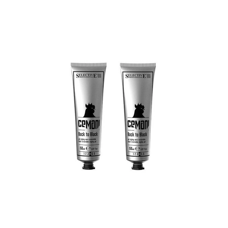 Selective Back To Black For Man Gel per Cappelli Uomo - 2 x 150ml