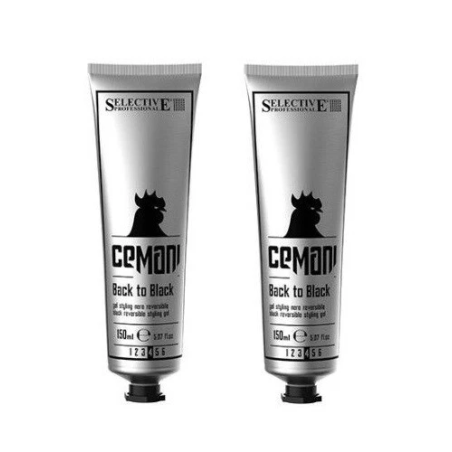 Selective Back To Black For Man Gel per Cappelli Uomo - 2 x 150ml