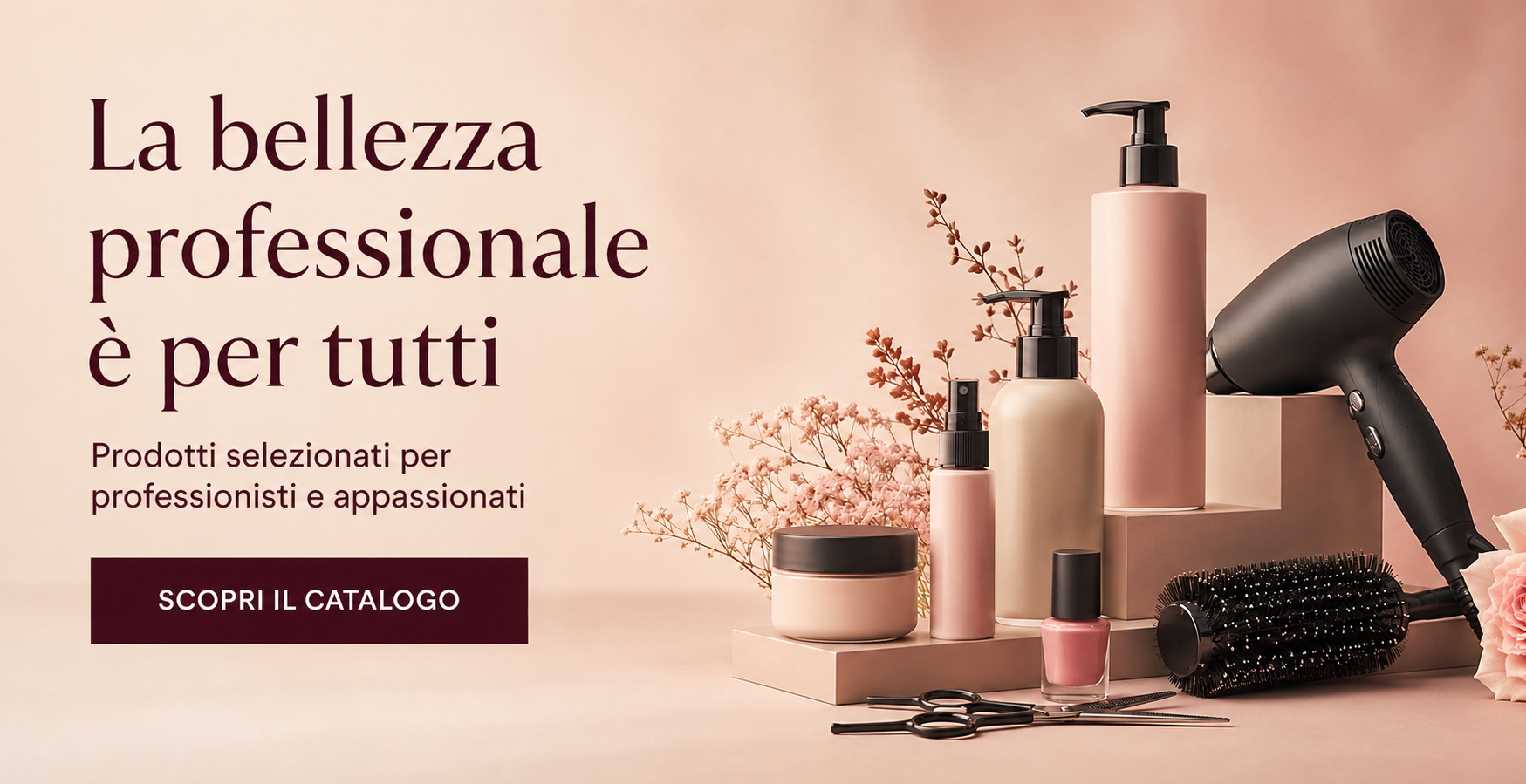 La bellezza professionale è per tutti. Prodotti selezionati per professionisti e appassionati. Scopri il catalogo.
